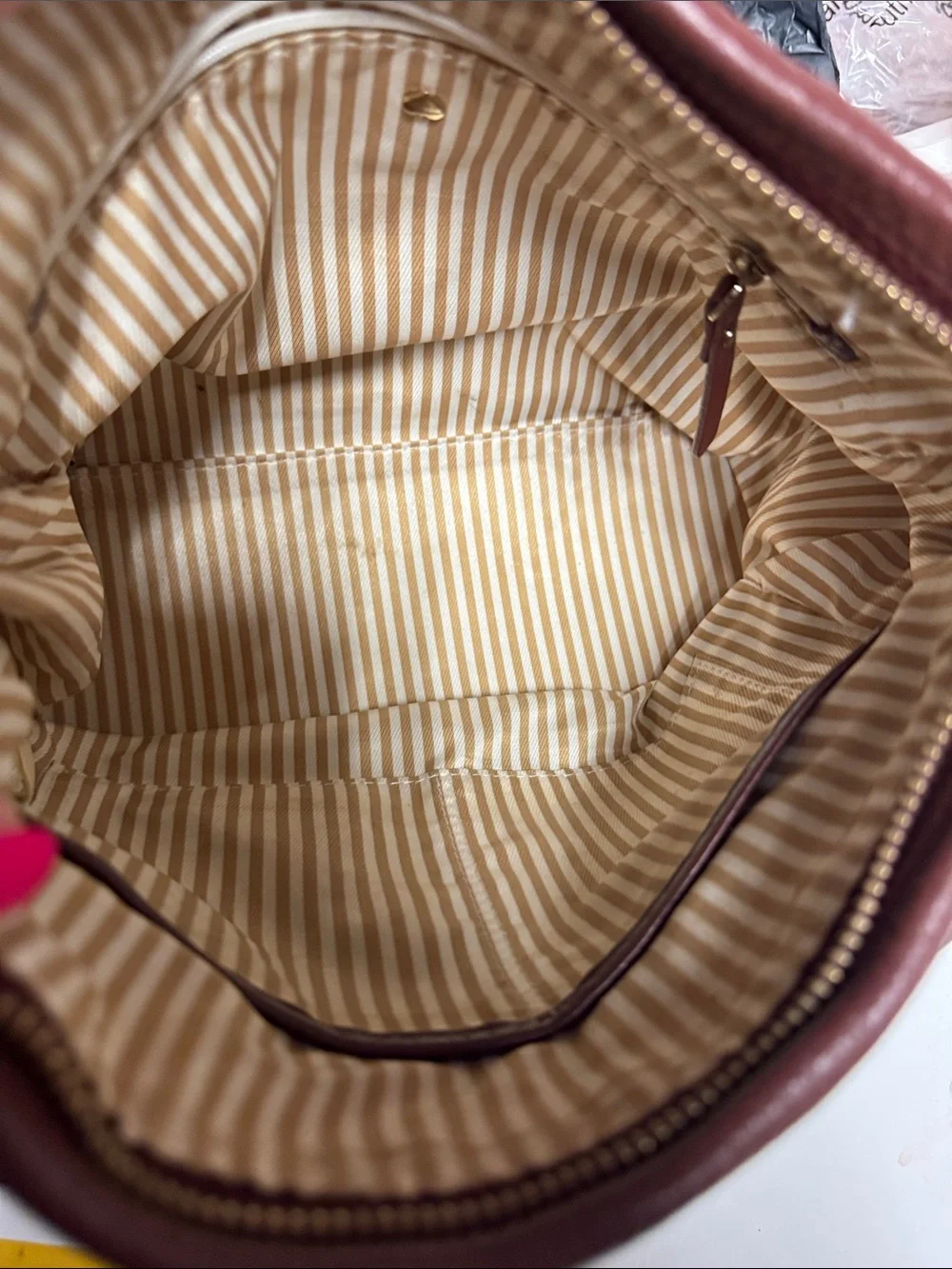 kate spade Brown Pebbled Leather Crossbody Bag